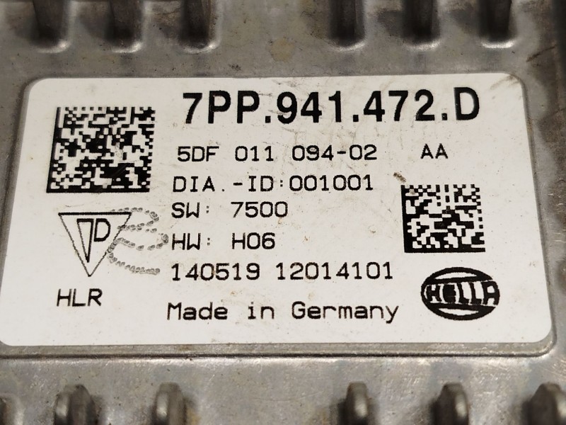 Recambio de centralita faros xenon para porsche panamera (970) 3.0 d referencia OEM IAM 7PP941472D  5DF01109402