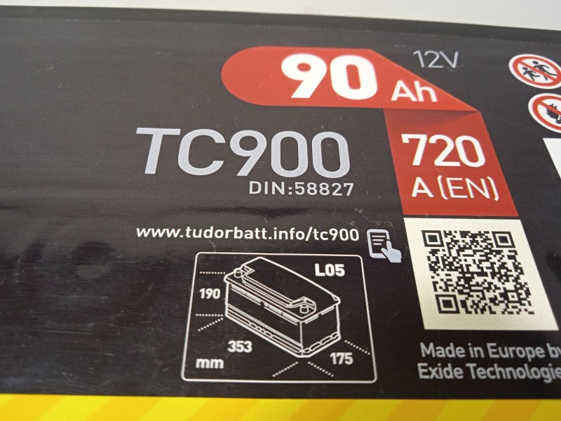 Recambio de bateria 90 ah para  referencia OEM IAM TC900  
