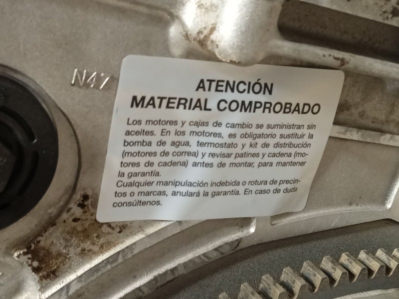 Recambio de motor completo para bmw 1 (e81) 116 d referencia OEM IAM N47D20A  