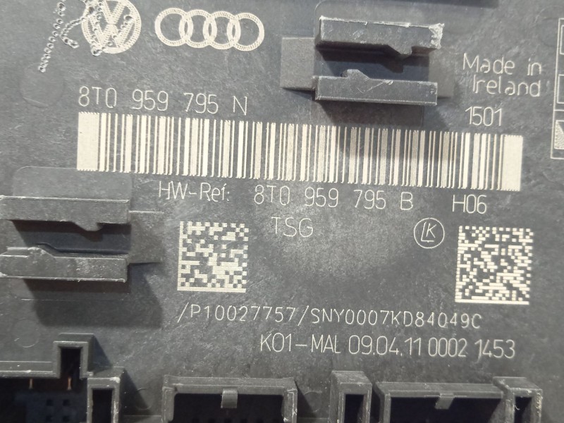 Recambio de modulo confort para audi a4 b8 (8k2) 2.0 tdi referencia OEM IAM 8T0959795N  