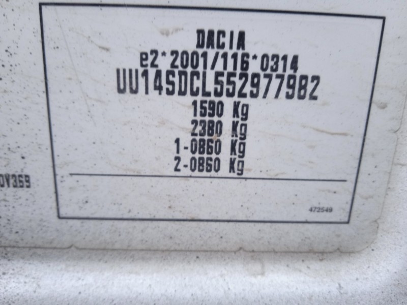 dacia logan ii del año 2015