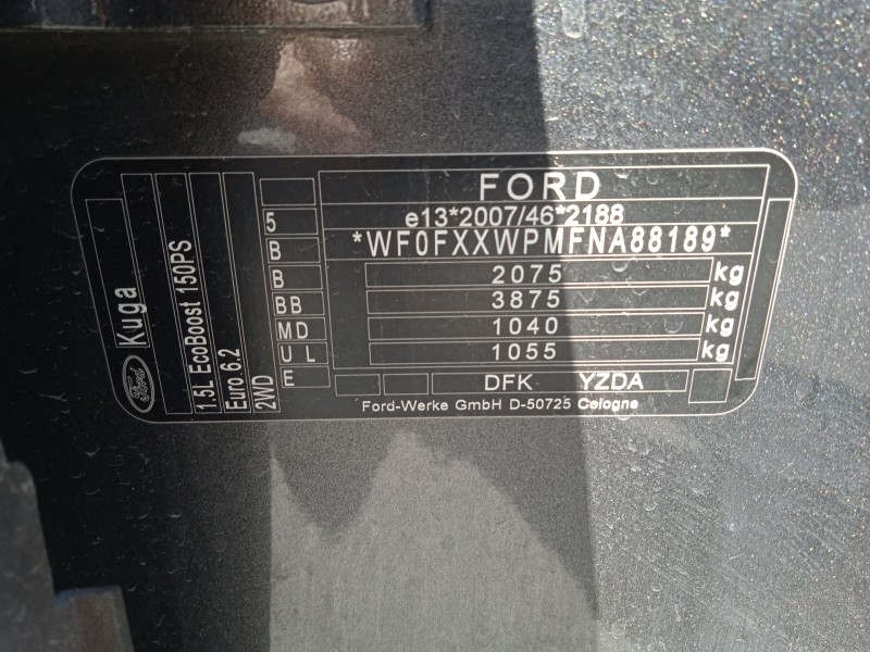 ford kuga iii (dfk) del año 2023