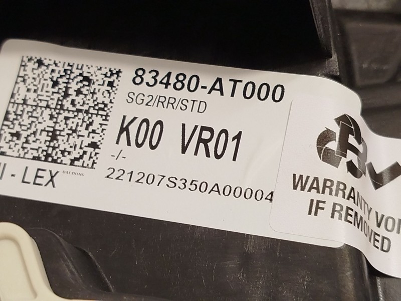 Recambio de elevalunas trasero derecho para kia niro ii (sg2) ev referencia OEM IAM 83480AT000 83460AT000 F00S1W2431