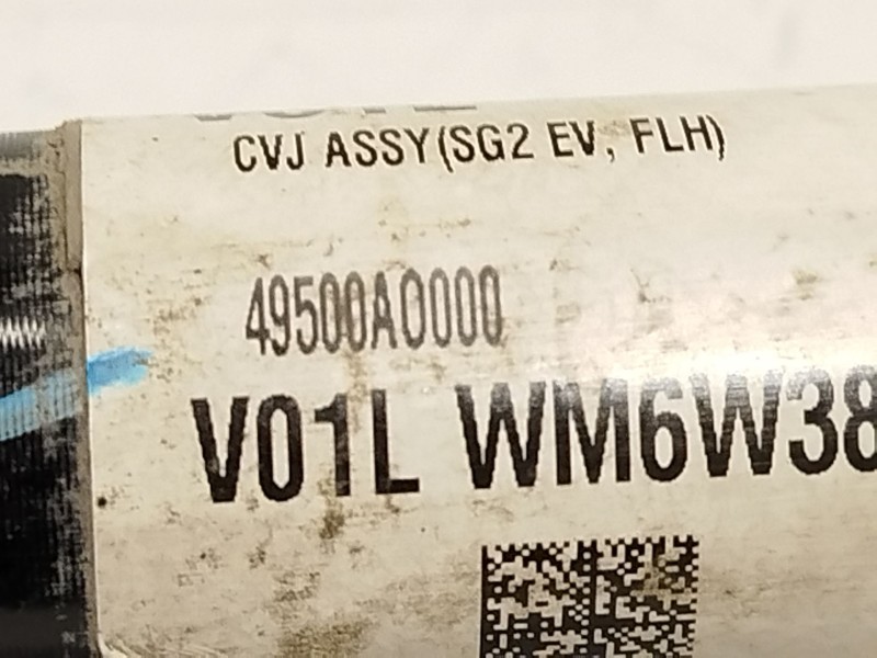 Recambio de transmision delantera izquierda para kia niro ii (sg2) ev referencia OEM IAM 49500AO000  