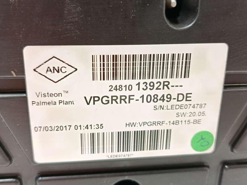 Recambio de cuadro instrumentos para renault clio iv grandtour (kh_) 1.5 dci 90 (khn3, khn4) referencia OEM IAM 248101392R 7