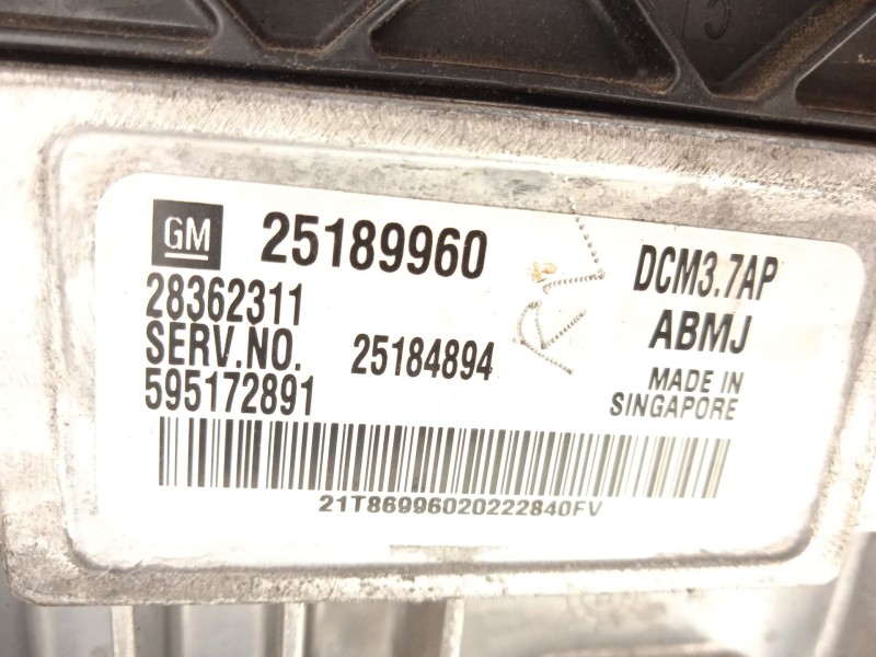 Recambio de centralita motor uce para chevrolet orlando lt referencia OEM IAM 25189960 28362311 595172891