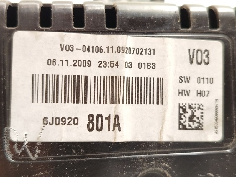 Recambio de cuadro instrumentos para seat ibiza iv sc (6j1, 6p5) 1.6 tdi referencia OEM IAM 6J0920801A  