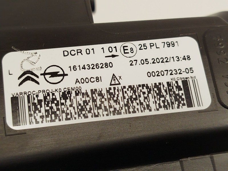 Recambio de faro izquierdo para citroën spacetourer autobús (v_) 1.6 bluehdi 95 referencia OEM IAM 1614326280  