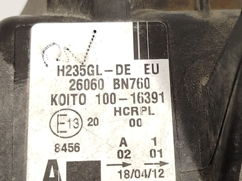 Recambio de faro izquierdo para nissan almera ii hatchback (n16) 1.5 dci referencia OEM IAM 26060BN760  