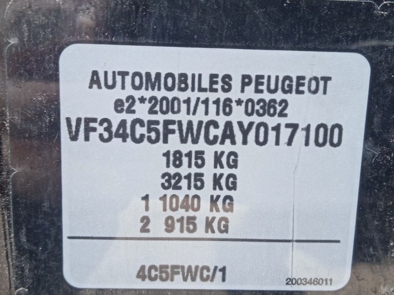 peugeot 308 i (4a_, 4c_) del año 2010