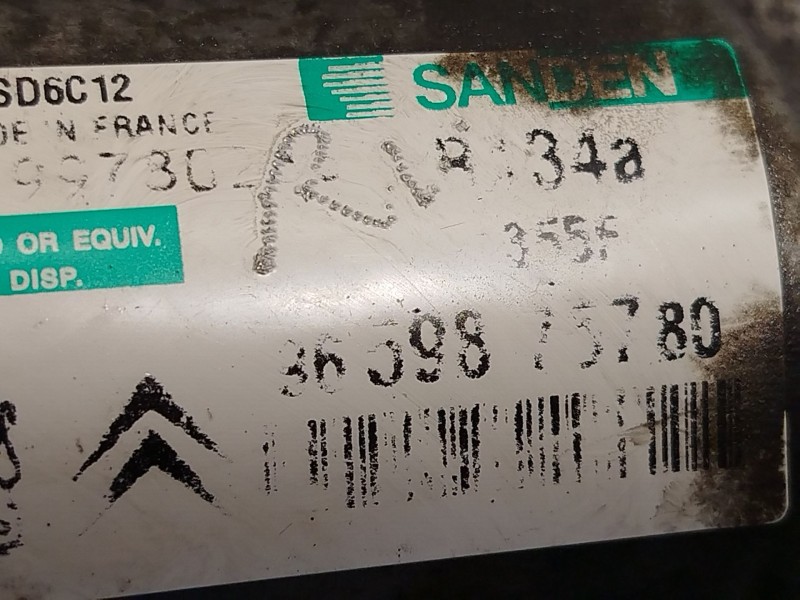 Recambio de compresor aire acondicionado para peugeot 207/207+ (wa_, wc_) 1.4 referencia OEM IAM 9659875780  