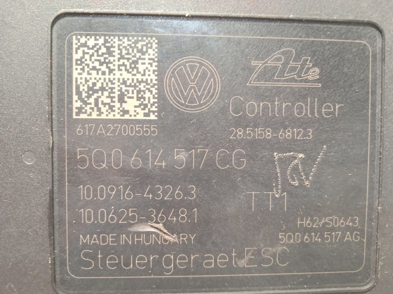 Recambio de abs para skoda superb iii (3v3) 2.0 tdi referencia OEM IAM 5Q0614517CG 28515868123 10022009984