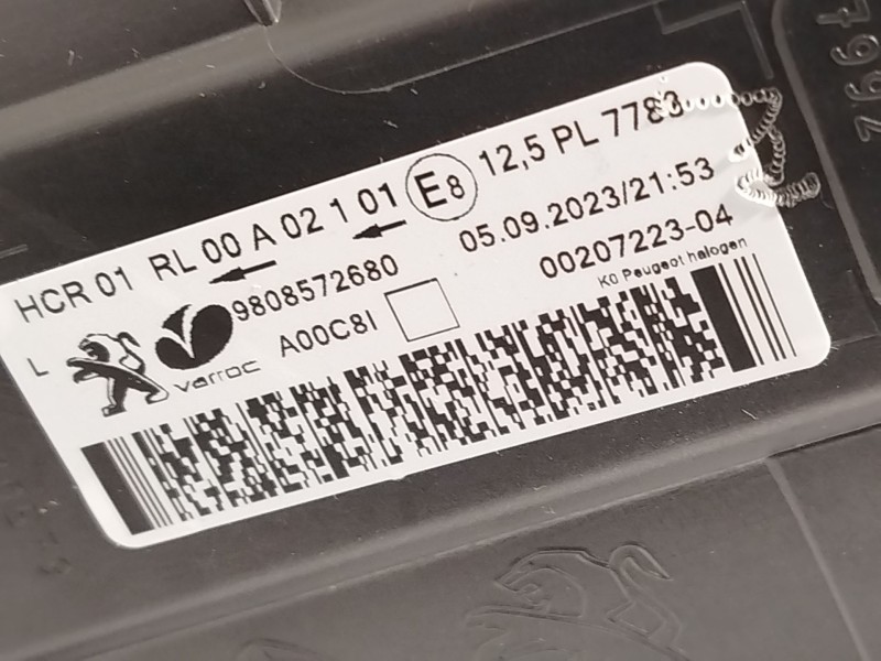 Recambio de faro izquierdo para peugeot expert combi standard referencia OEM IAM 9808572680  