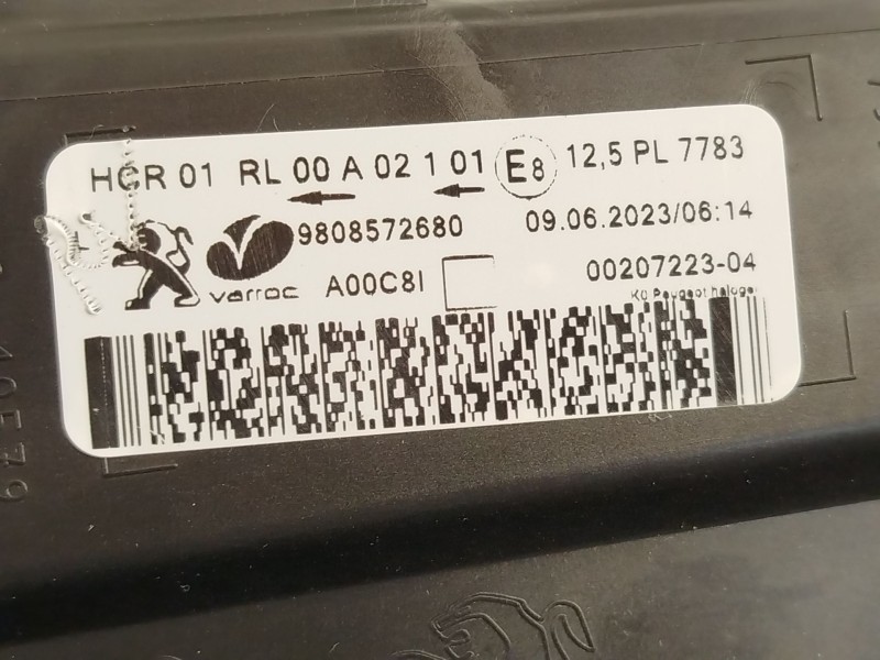 Recambio de faro izquierdo para peugeot expert combi standard referencia OEM IAM 9808572680  