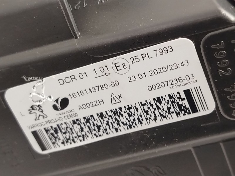 Recambio de faro izquierdo para peugeot traveller autobús (v_) 1.5 bluehdi 100 referencia OEM IAM 1616143780  