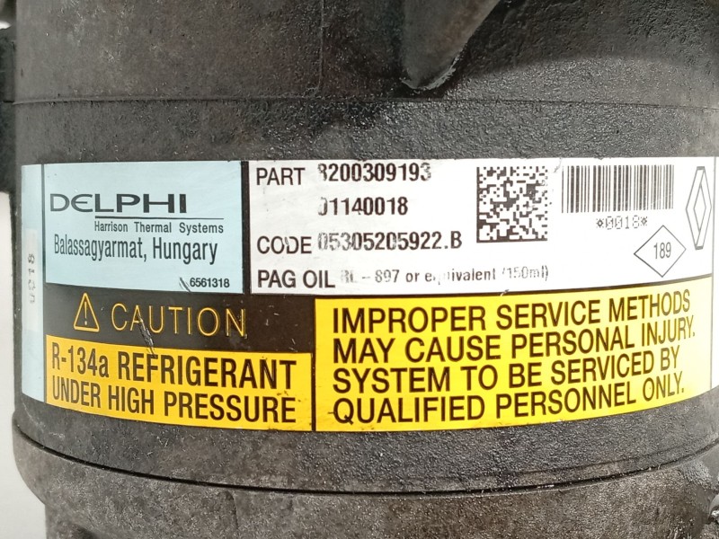 Recambio de compresor aire acondicionado para nissan primera (p12) 1.9 dci referencia OEM IAM 8200309193  