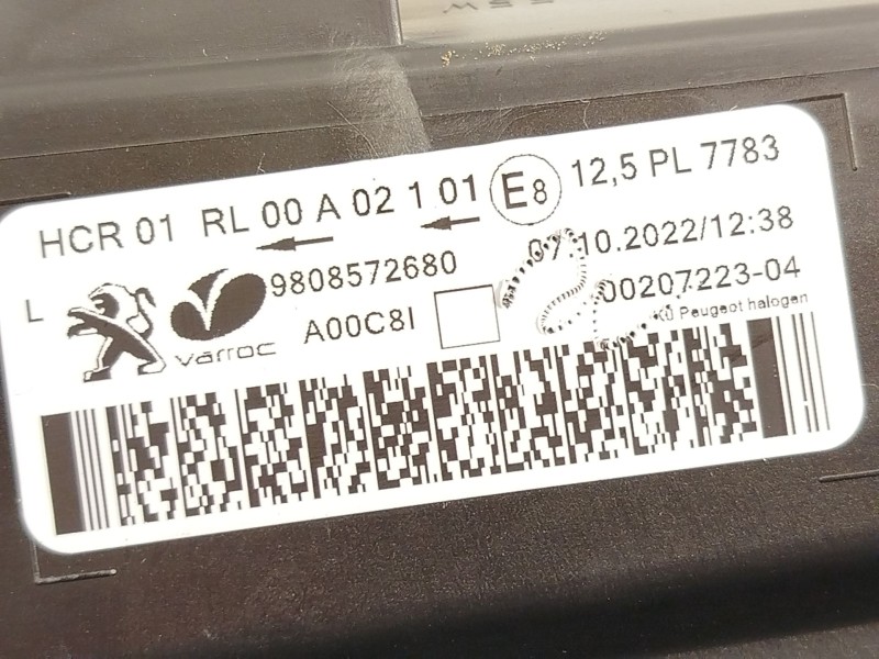 Recambio de faro izquierdo para peugeot expert combi standard referencia OEM IAM 9808572680  