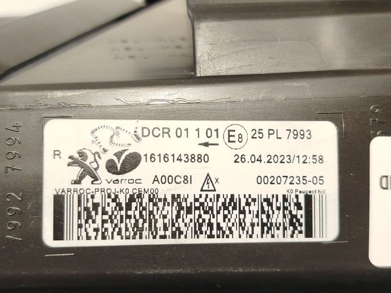 Recambio de faro derecho para peugeot traveller autobús (v_) 1.5 bluehdi 100 referencia OEM IAM 1616143880  