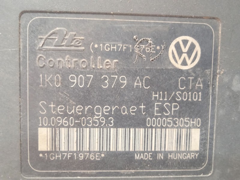 Recambio de abs para volkswagen touran (1t2) 1.9 tdi referencia OEM IAM 1K0614517AE 1K0907379AC 10020602404