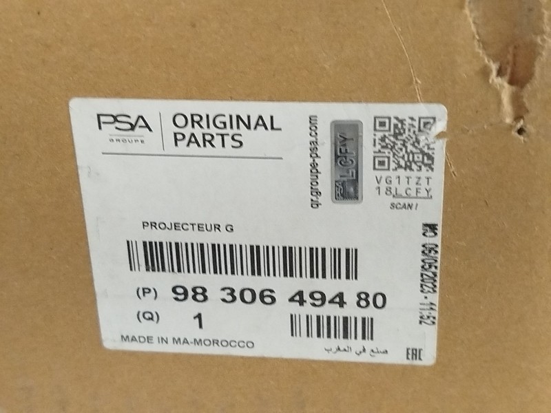 Recambio de faro izquierdo para citroën c4 iii 1.2 referencia OEM IAM 9830649480  73374697