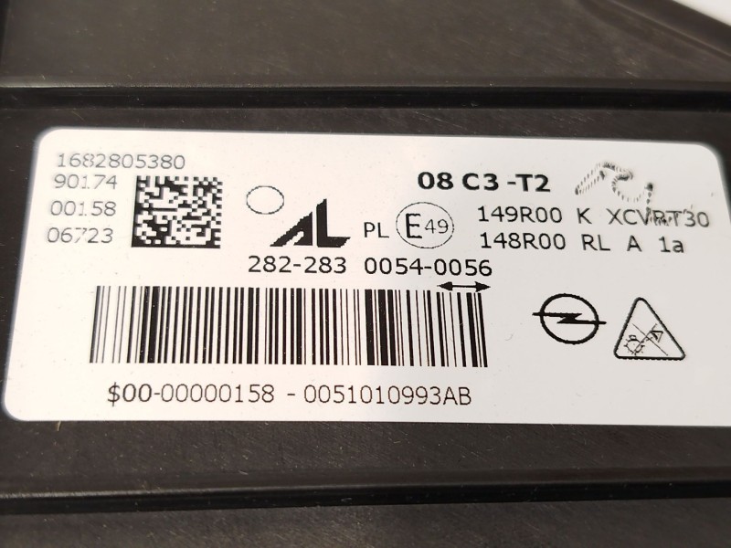 Recambio de faro izquierdo para opel grandland / grandland x (a18, p1uo) 1.2 (75) referencia OEM IAM 1682805380  