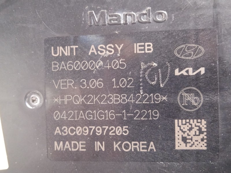 Recambio de abs para kia e - niro hibrido referencia OEM IAM 58500AT050 BA60000405 BA10000405