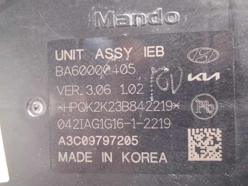 Recambio de abs para kia e - niro hibrido referencia OEM IAM 58500AT050 BA60000405 BA10000405