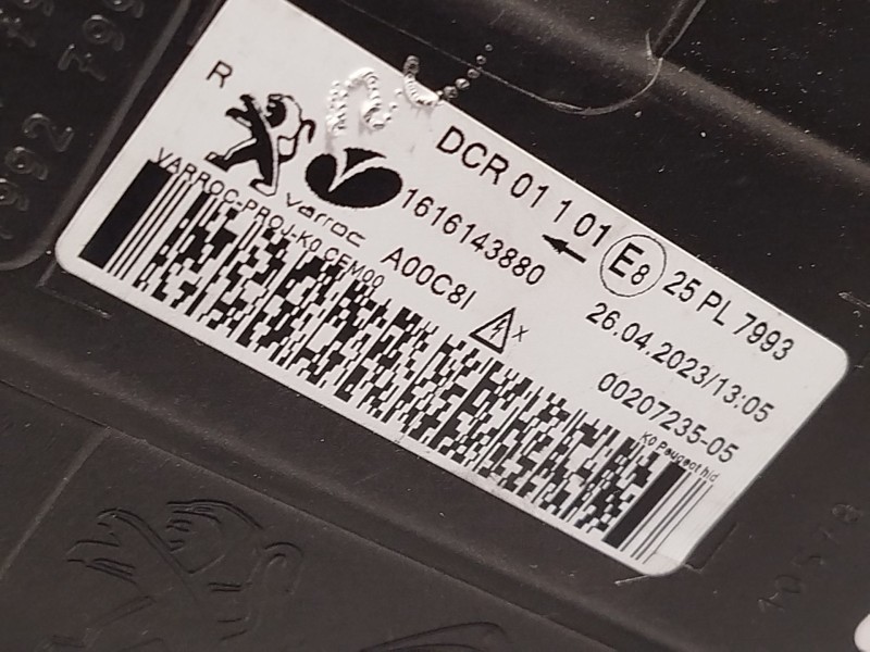 Recambio de faro derecho para peugeot traveller autobús (v_) 1.5 bluehdi 100 referencia OEM IAM 1616143880  