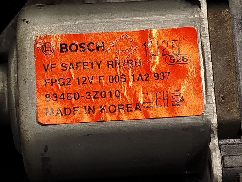 Recambio de elevalunas trasero derecho para hyundai i40 i (vf) 1.7 crdi referencia OEM IAM 814203Z000 834603Z010 F00S1A2937