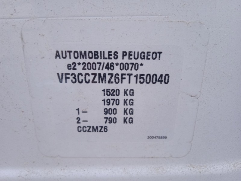 peugeot 208 i (ca_, cc_) del año 2015