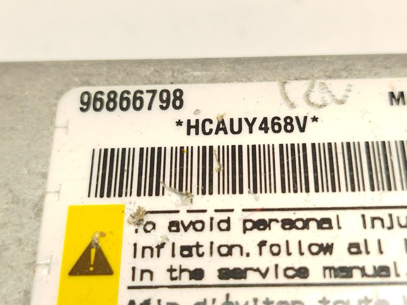 Recambio de centralita airbag para chevrolet captiva (c100, c140) 2.0 d 4wd referencia OEM IAM 96866798  
