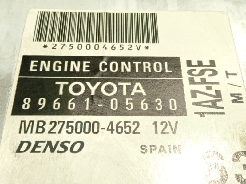 Recambio de centralita motor uce para toyota avensis sedán (_t25_) 2.0 (azt250_) referencia OEM IAM 8966105630  2750004652