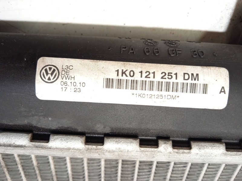 Recambio de radiador agua para volkswagen passat b6 variant (3c5) 2.0 tdi 16v referencia OEM IAM 1K0121251DM  