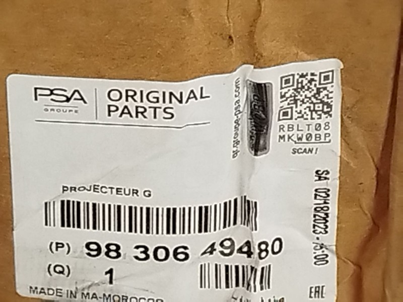 Recambio de faro izquierdo para citroën c4 iii 1.2 referencia OEM IAM 9830649480  73374697