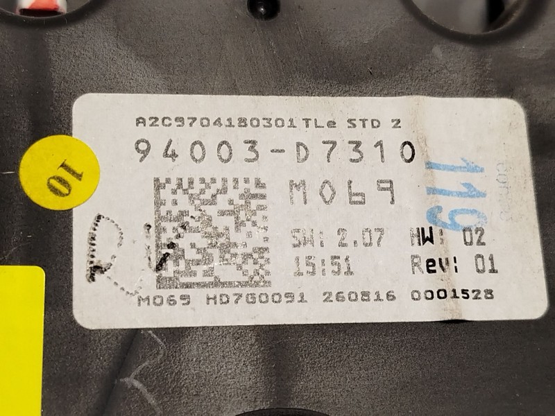 Recambio de cuadro instrumentos para hyundai tucson (tl, tle) 1.6 gdi referencia OEM IAM 94003D7310  A2C9704180301