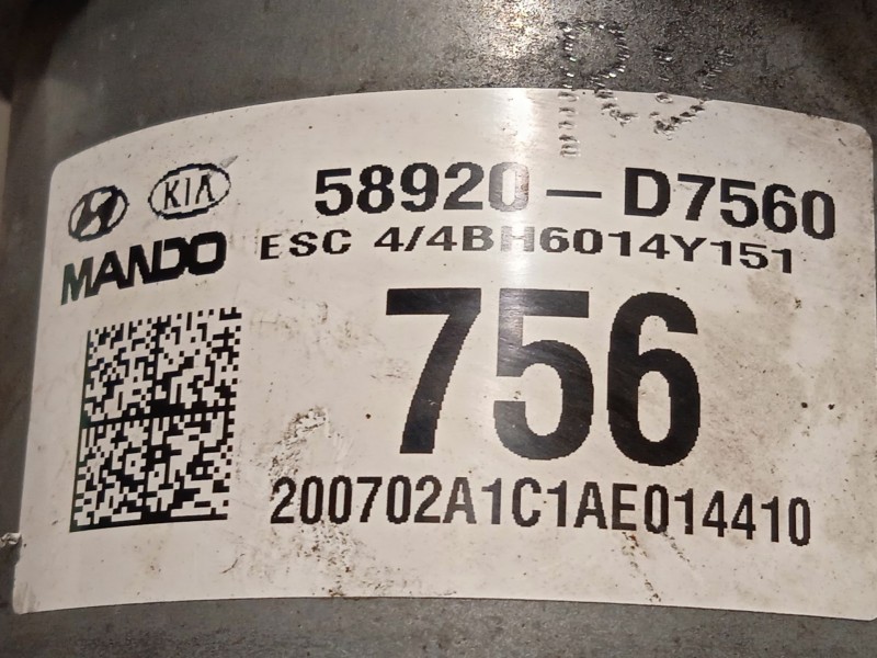 Recambio de abs para hyundai tucson (tl, tle) 1.6 crdi referencia OEM IAM 58920D7560 BE6009Y101 BH6014Y151