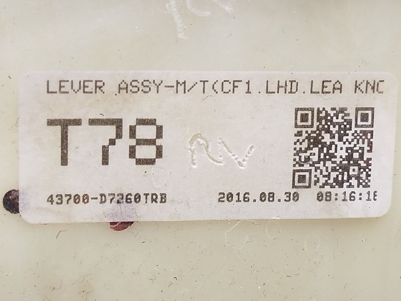 Recambio de palanca cambio para hyundai tucson (tl, tle) 1.6 gdi referencia OEM IAM 43700D7260TRB  