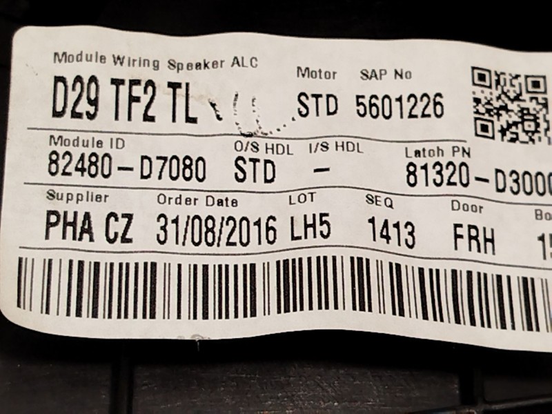 Recambio de elevalunas delantero derecho para hyundai tucson (tl, tle) 1.6 gdi referencia OEM IAM 82480D7080  