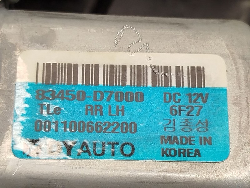 Recambio de elevalunas trasero izquierdo para hyundai tucson (tl, tle) 1.6 gdi referencia OEM IAM 83470D7000 83450D7000 