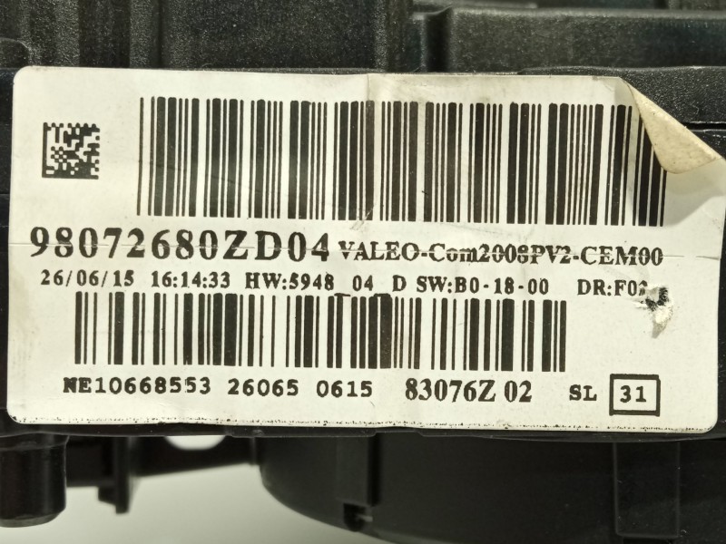 Recambio de mando intermitentes para peugeot 208 i (ca_, cc_) 1.0 referencia OEM IAM 98072680ZD  