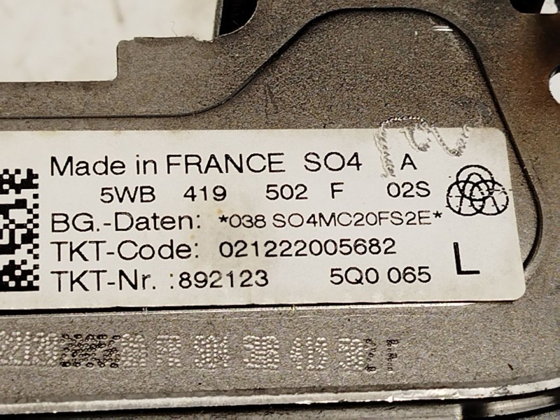 Recambio de columna direccion para audi a3 sportback (8ya, 8yf) 30 tfsi mild hybrid referencia OEM IAM 5WB419502F  