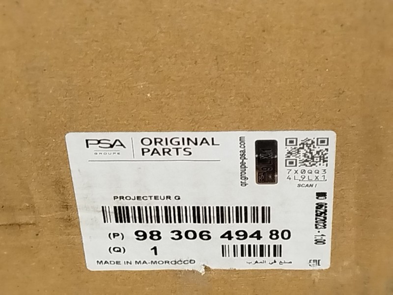 Recambio de faro izquierdo para citroën c4 iii 1.2 referencia OEM IAM 9830649480  73374697