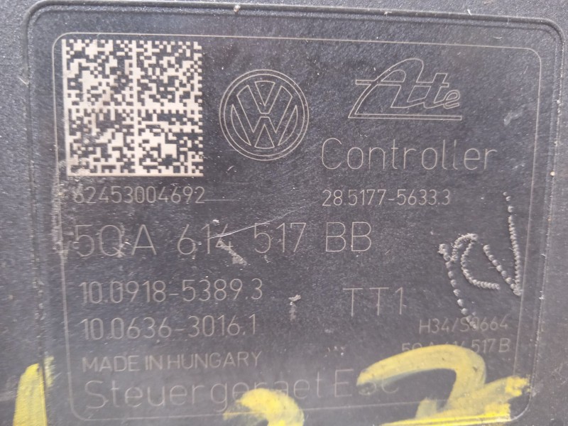 Recambio de abs para seat ateca (kh7, khp) 1.5 tsi referencia OEM IAM 5QA614517BB 28517756333 10022030134