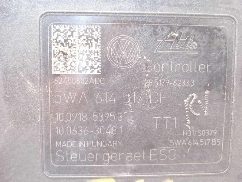 Recambio de abs para volkswagen golf viii (cd1, da1) 1.5 etsi referencia OEM IAM 5WA614517DF 28517962333 10022030354