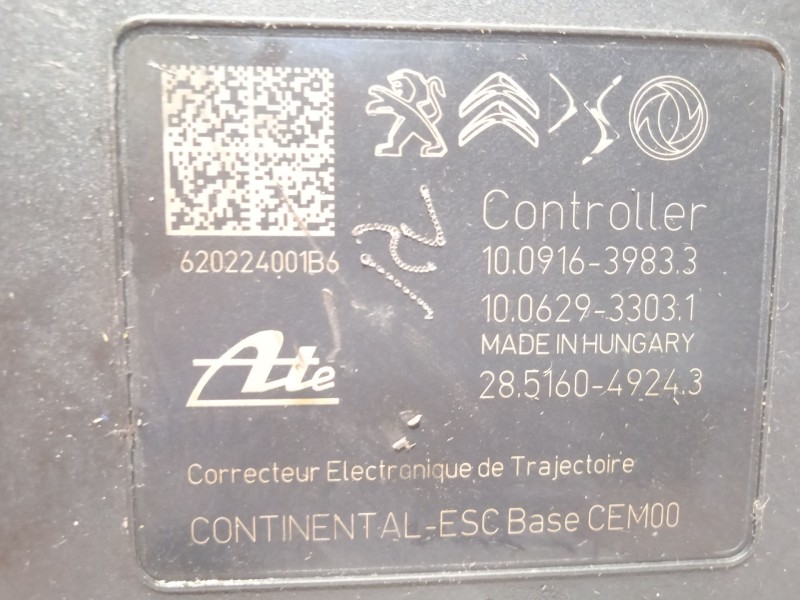 Recambio de abs para peugeot 208 (p2) active referencia OEM IAM 9836177780 10091639833 10022020184