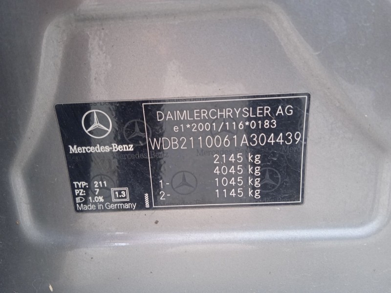 mercedes-benz clase e (w211) del año 2003