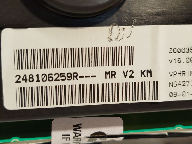 Recambio de cuadro instrumentos para dacia sandero ii 1.5 blue dci 95 (b8jl) referencia OEM IAM 248106259R  NS42779610T