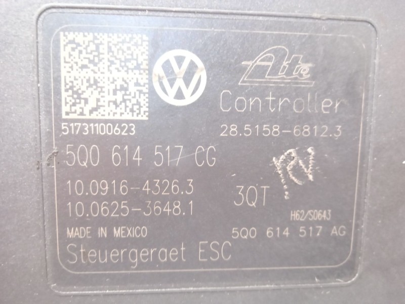 Recambio de abs para volkswagen golf vii lim. (bq1) sport referencia OEM IAM 5Q0614517CG 28515868123 10022009984