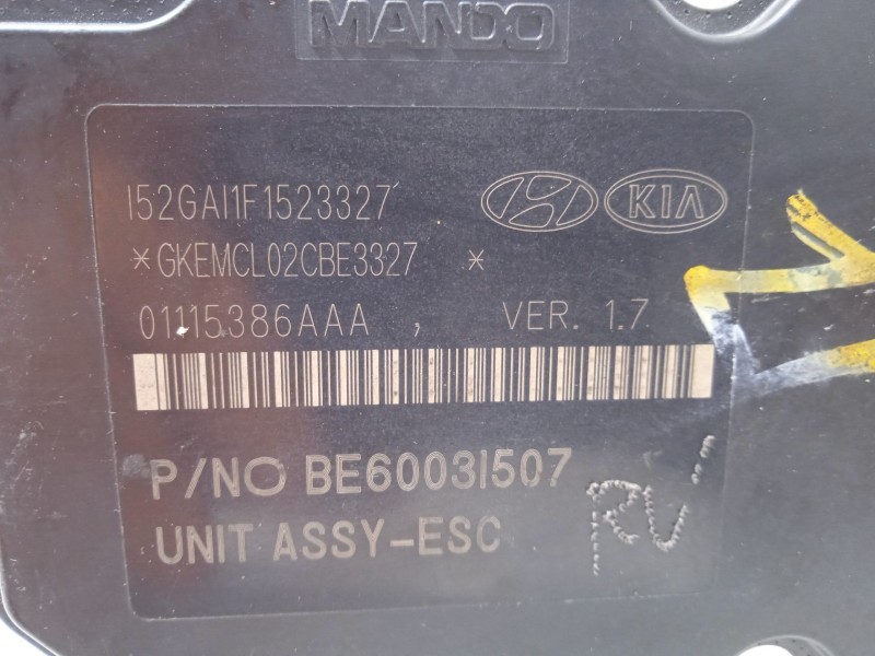 Recambio de abs para hyundai i40 style blue referencia OEM IAM 589203Z570 BE6003I507 BH6013I509