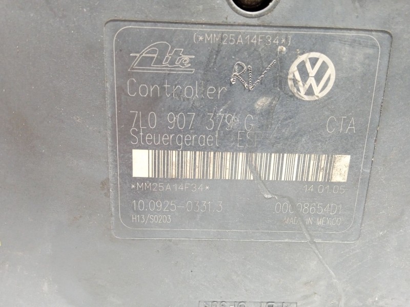 Recambio de abs para volkswagen touareg (7la, 7l6, 7l7) 2.5 r5 tdi referencia OEM IAM 7L0614111H 7L0907379G 